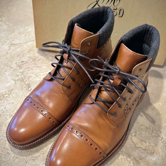 Johnston & Murphy Karnes Cap Toe Boot Size 10
